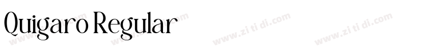 Quigaro Regular字体转换 Quigaro Regular字体转换